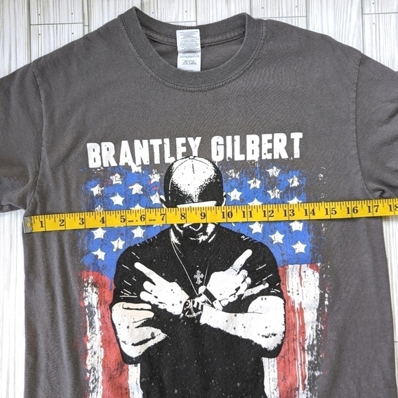 Brantley Gilbert Take It Outside 2016 Tour Tee in Smoke Gray Size Small - Picture 3 of 6